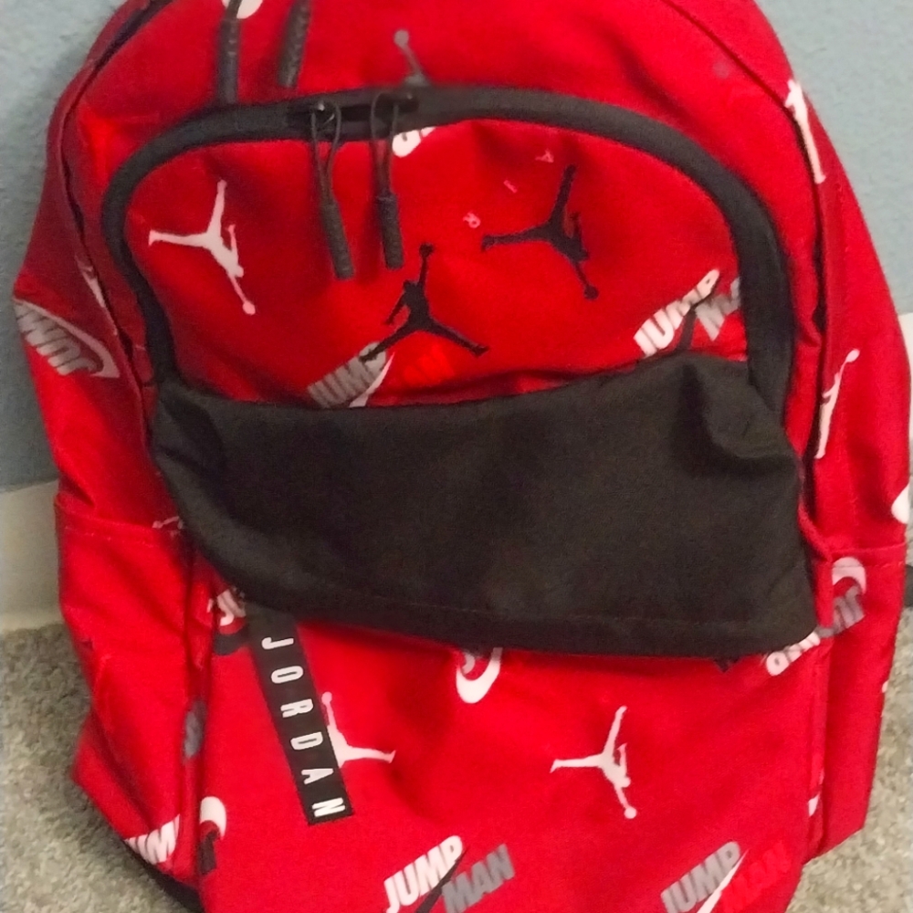 Jordan Red and Black Men's Backpack